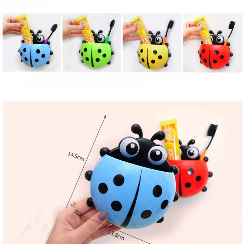 

Cute Cartoon Toothbrush Holder Creative Seven-Star Suction Cup Holder Sweet Cute Girls Children Brush Teeth Bathroom Accessories