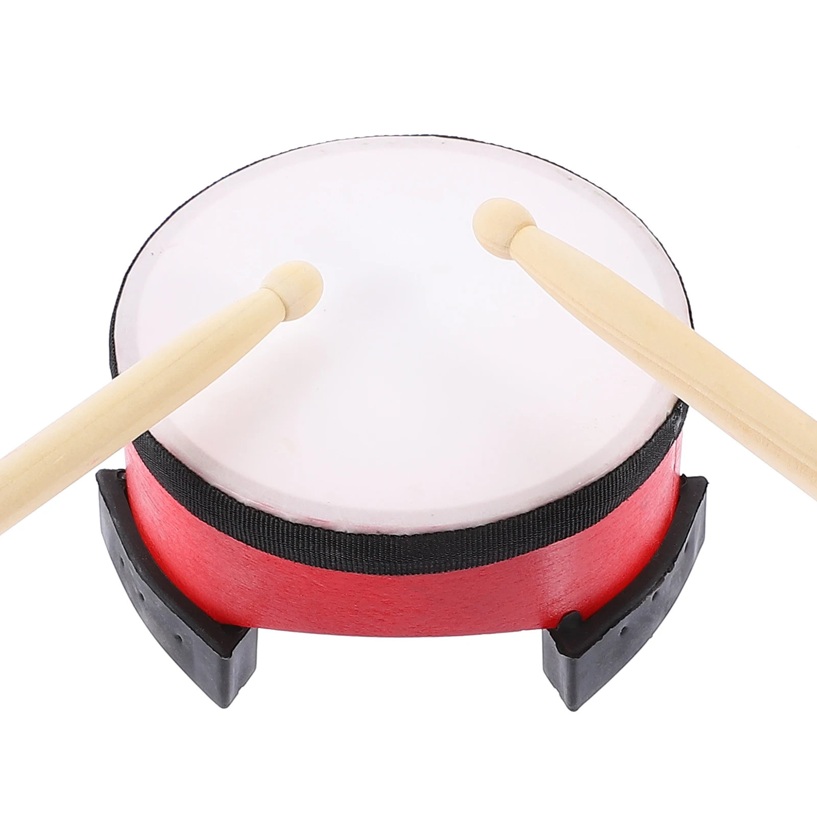 

6 inch Red Floor Drum 1set Children Percussion Instrument Toy Material Kids Musical Toys Early Education Toddler Rhythm