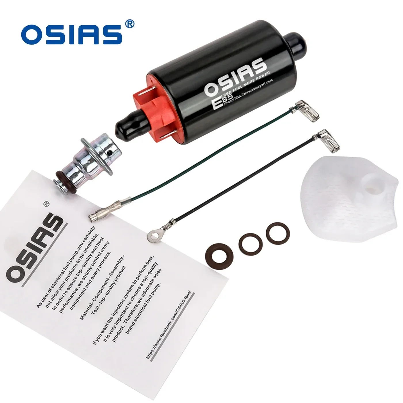 

OSIAS 35mm Fuel Pump for Suzuki GSXR1000 GSX-R1000 GSXR 1000 2007-2013 Carbon brush and Carbon Commutator made,E85 Compatible