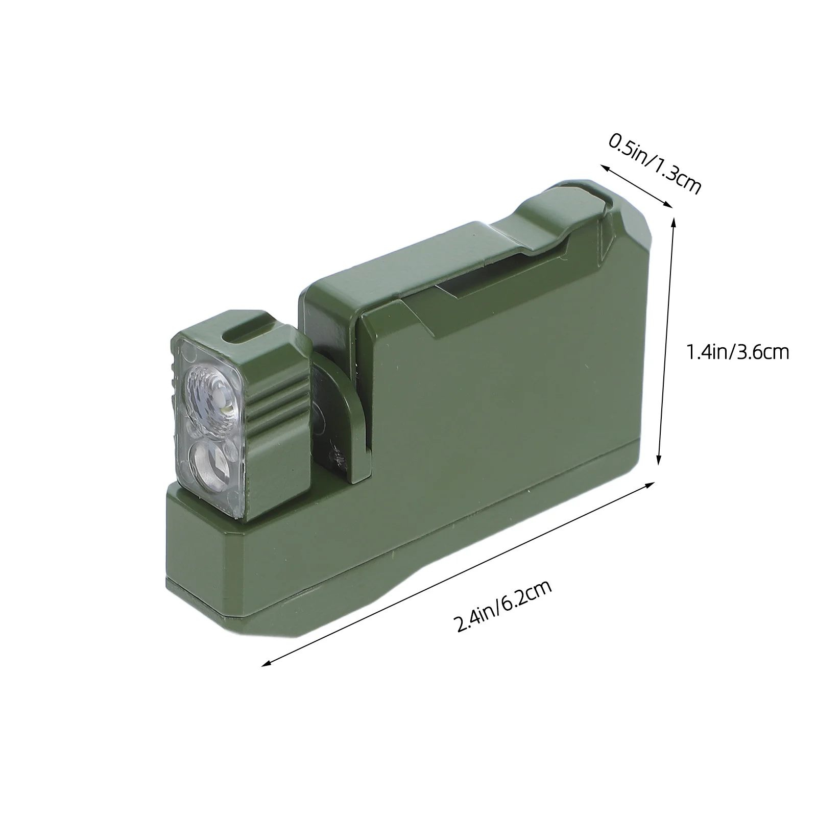 Mini Portable Flashlight 400 Lumens Rechargeable USB Charging Compact Pocket Torch Camping Hiking Emergency Light