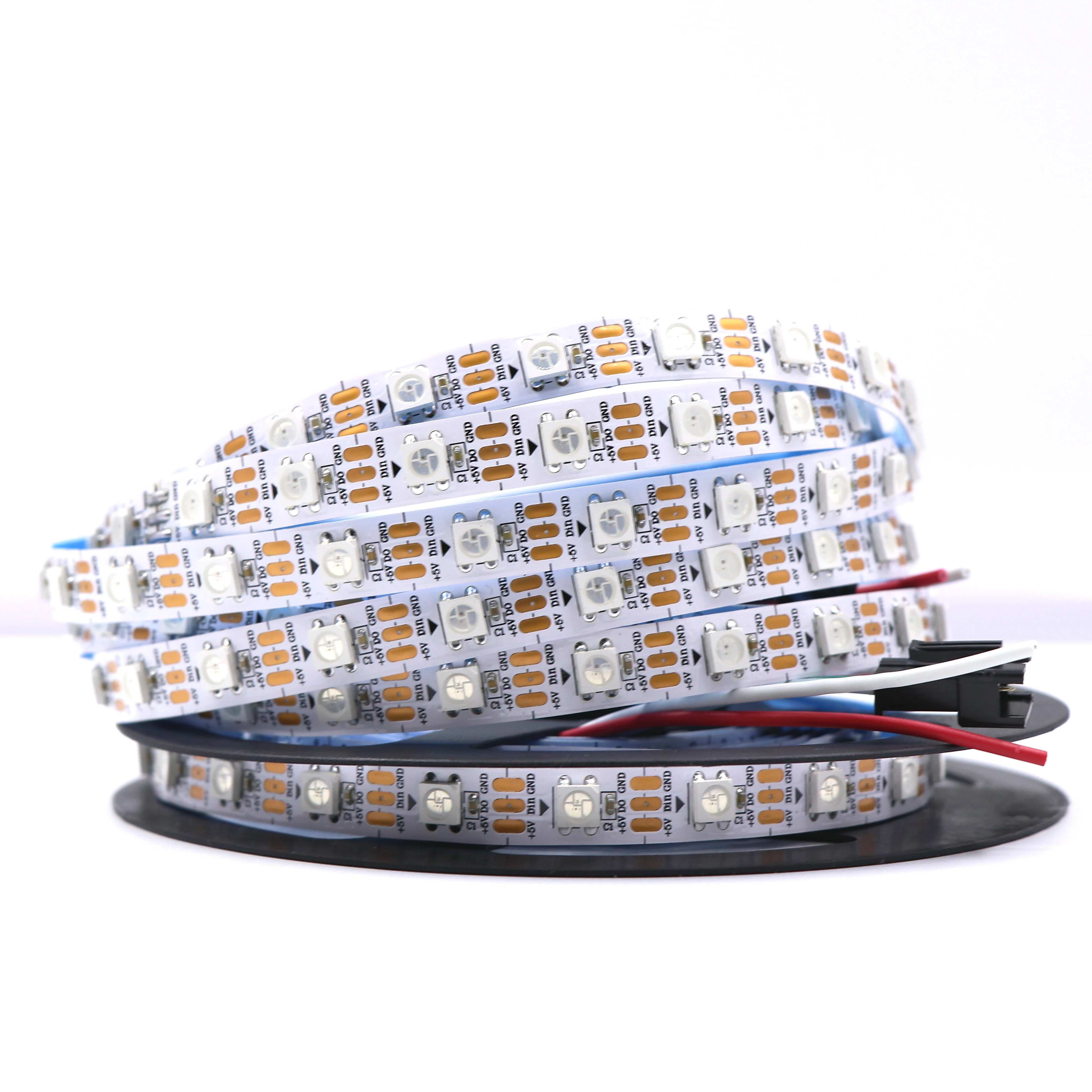 5050 RGB LED Strip Addressable DC 5V 3pin WS2812B IC 30 LEDs/M 60LEDs/M IP30 IP65 Lamp Waterproof Light Tape Chip LED 5M Digital