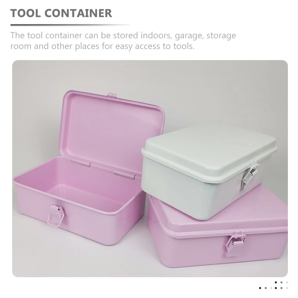 

1pcs Tool Box Heavy Duty Metal -190 Storage Boxes for Tools Car Garage Organizer Mechanics Steel Portable Container