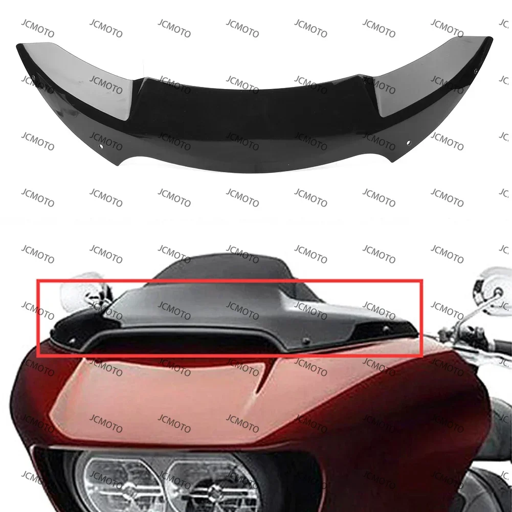 

Black ABS For Harley Davidson Road Glide FLTR FLTRX 2015 2016 2017 4.5" Flare Motorbike Windshield Windscreen