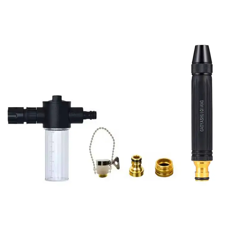 Tragbare Sprinklerdüse Verstellbare Autoreinigungspistole Hochdruck-Gartenpistole Gartensprühgerät Wasserschlauch-Sprühpistole
