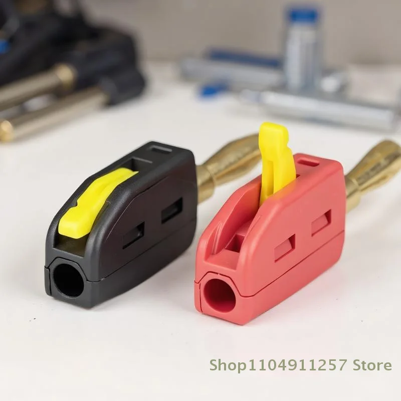 1 Stück Hochstrom 32 A Bananenstecker 4 mm lötfreier Schnelldrahtverbinder Klemmenblock Stromprüfgerät Stecker