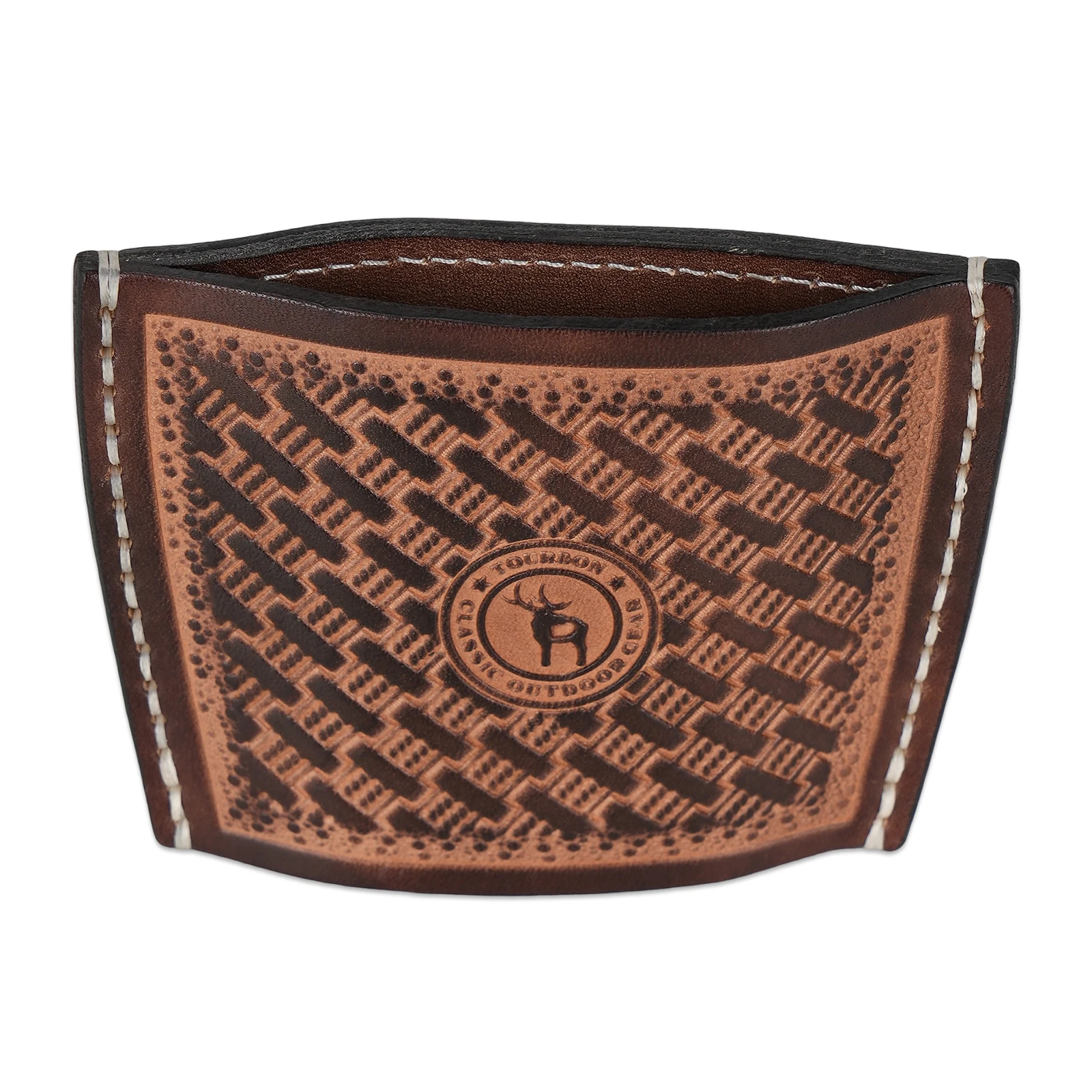 Tourbon Shooting Leather IWB/OWB Side Belt Handgun Holster Pistol Holder Clip on Belt Hunting Accessories Brown