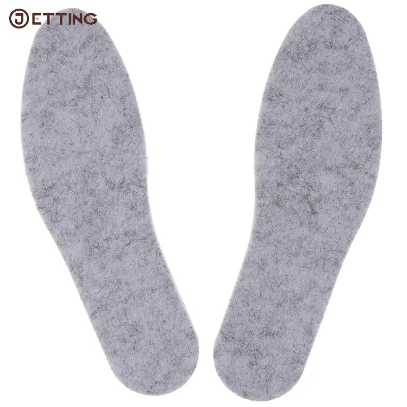 Felt Aluminum Foil Insoles For Winter Warm Comfortable Deodorant Insert For Men Women Sole Summer Cool Waterproof Wool Shoe Pads