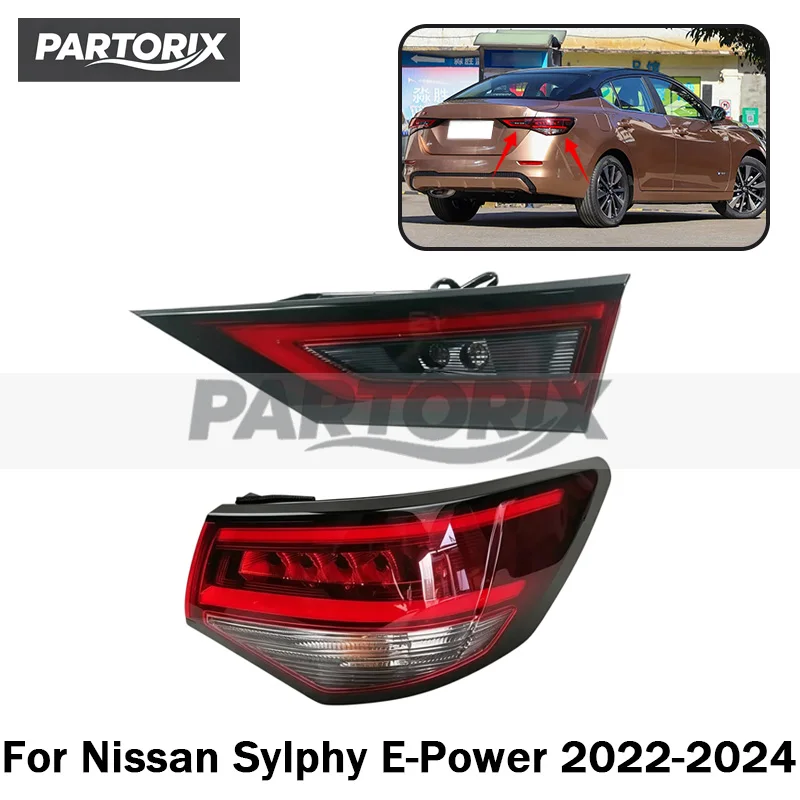 Rear Tail Light Taillight For Nissan Sylphy E-Power 2022-2024 Signal Lamp Driving Light