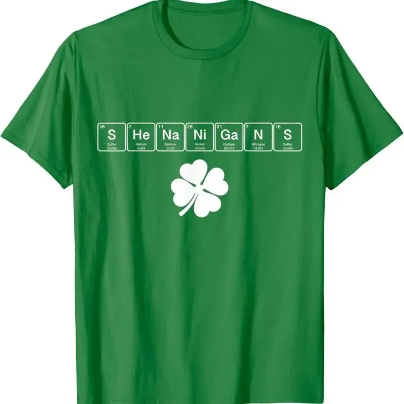 Shenanigans Saint Patricks Day Elements Funny Science T Shirt