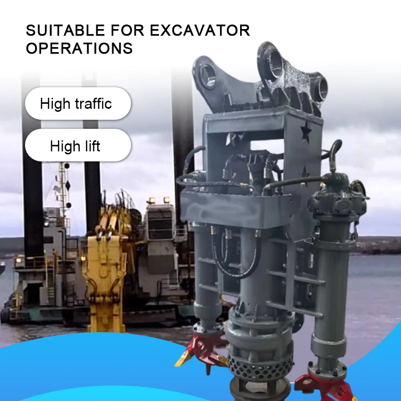 Marine Sand Excavator Cutter Head, Dredging Centrifugal Hydraulic Pump, Gold Mine Slurry Pump