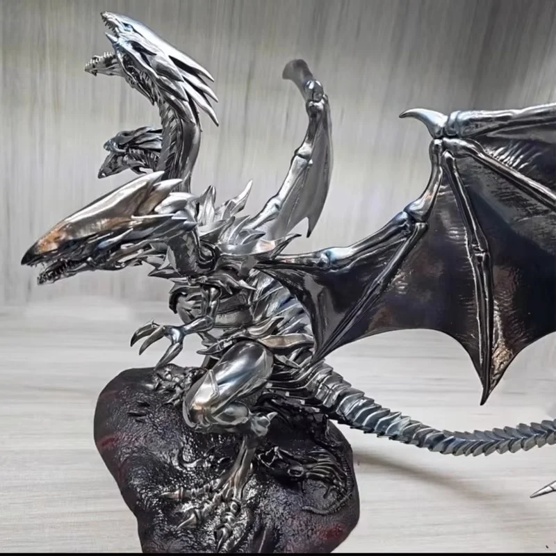 25cm Figure Yu-Gi-Oh Blue-Eyes White Dragon Figures With Light Pvc Statue Model High Quality Collections Desk Decora Toys Gifts