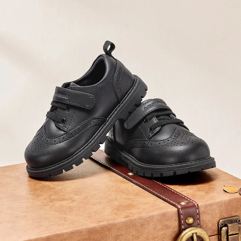 Dave Bella Spring Autumn Boys Leather Shoes Children Britain Style Formal Black Shoes for Kid Leather Party Shoes DB3264049