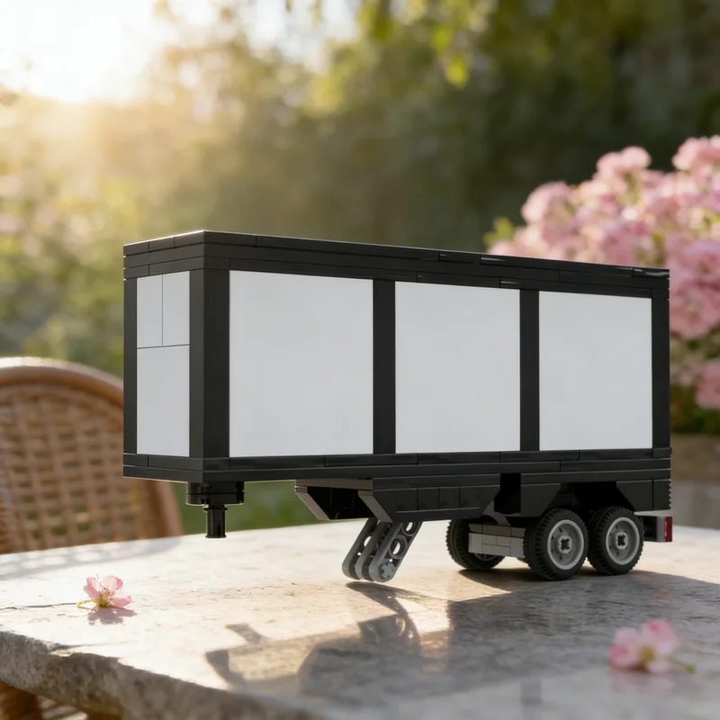 

137pcs MOC Box Trailer No Truck City Model Building Blocks DIY Gift Creative Collectible Display Decor Premium Adult Kids Desk