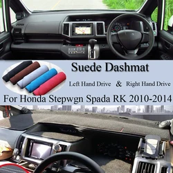 For Honda Stepwgn Spada RK1 RK2 RK5 RK6 2009 2010 - 2014 Suede Leather Dashmat Dash Mat Cover Dashboard Pad Carpet Car Accessory