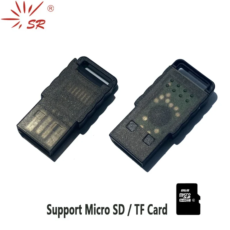 Adapter czytnika kart pamięci USB 2.0 SR Violin, pamięć flash do tabletów, laptopów, akcesoria, obsługa kart pamięci Micro SD TF do 256 GB