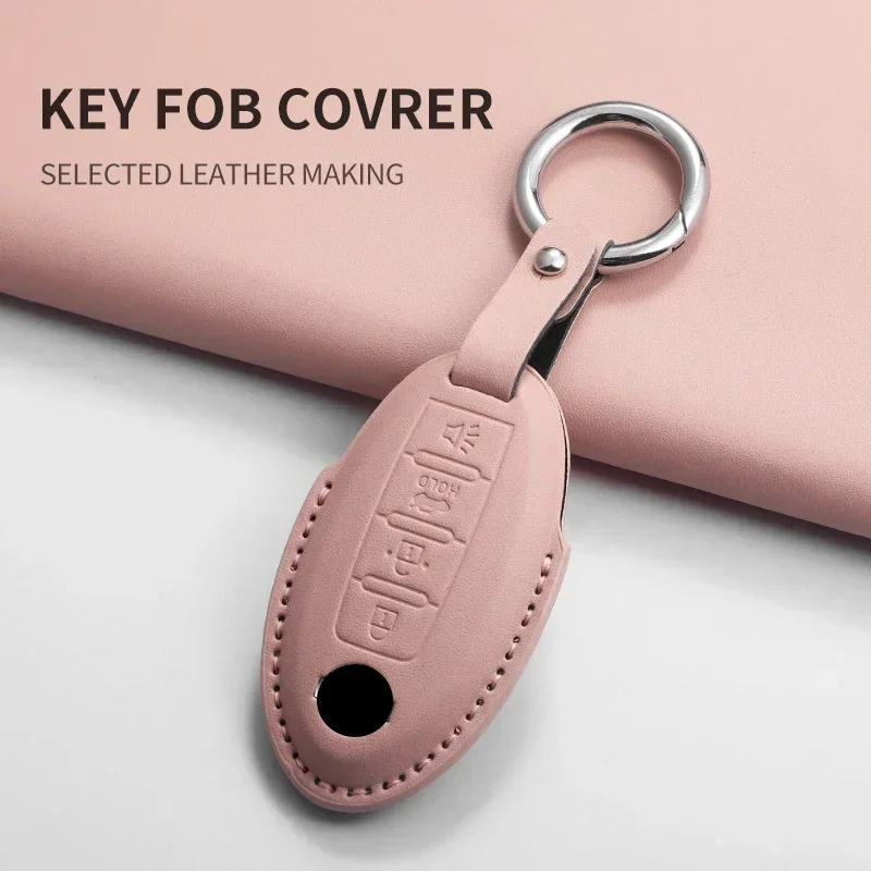 حافظة مفاتيح السيارة غطاء شل فوب لنيسان J11 J10 فيرسا ماكسيما ألتيما روج سنترا مورانو تريل لإنفينيتي FX35 QX60 حلقة مفاتيح السيارة