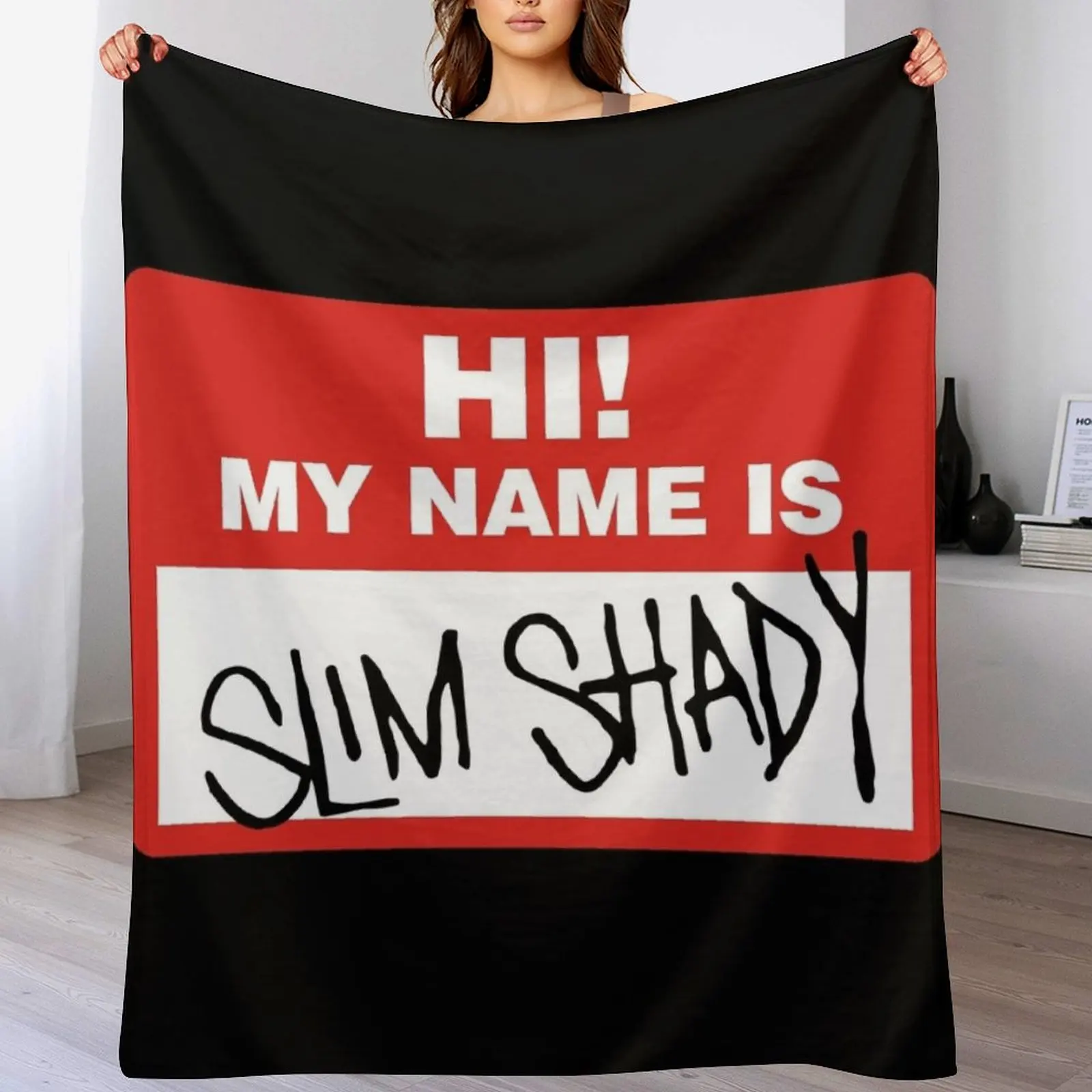 

My name is Slim Shady Throw Blanket