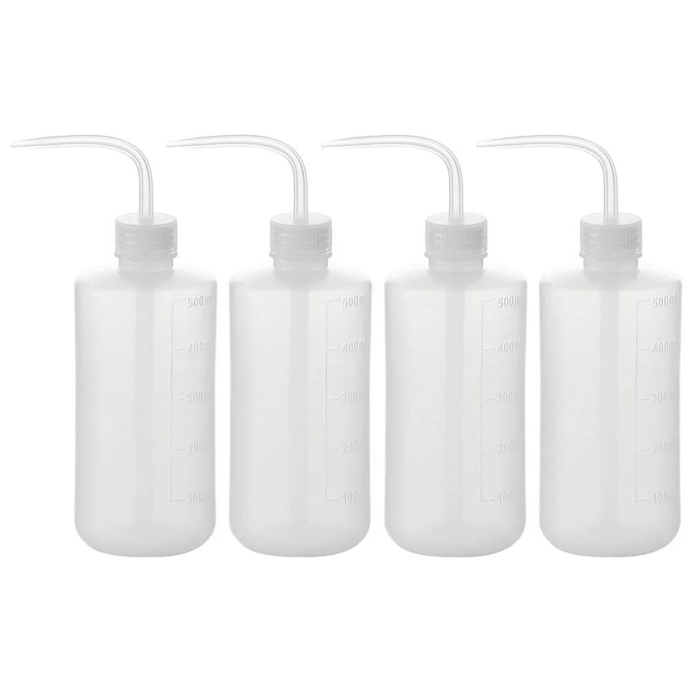 

4 Pcs Curved Mouth Bottle Squeeze Lab Dropping Bottles Water Gardening Accessories