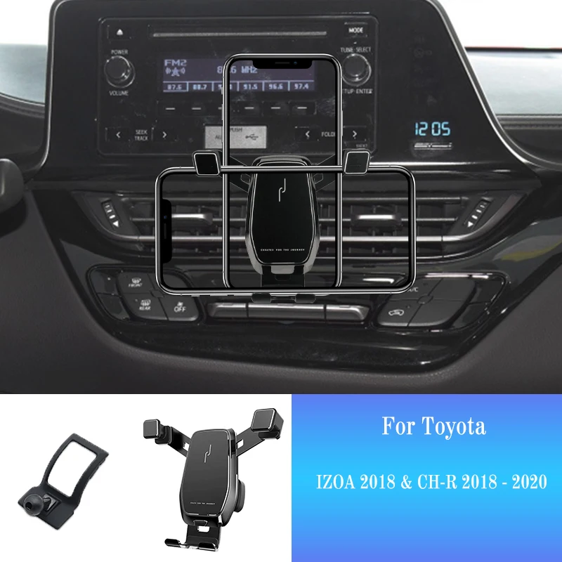 

Car Phone Holder for Toyota Izoa CHR C-HR 2018-2020 Bracket GPS Stand Rotatable Mobile Smartphone Support Mount Auto Accessories