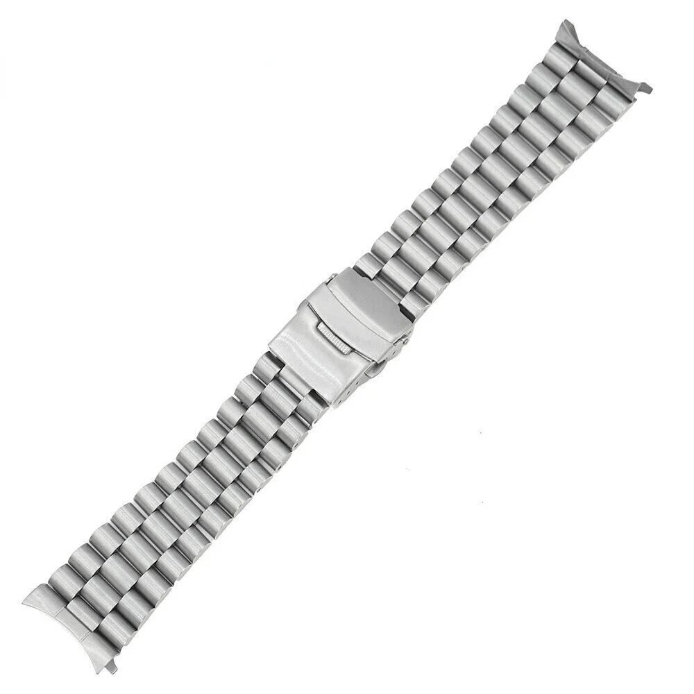 For Seiko SKX007 SKX009 Watch Band 22mm Curved End Jubilee Stainless Steel Metal Bracelet Strap Clasp Replacement buckle
