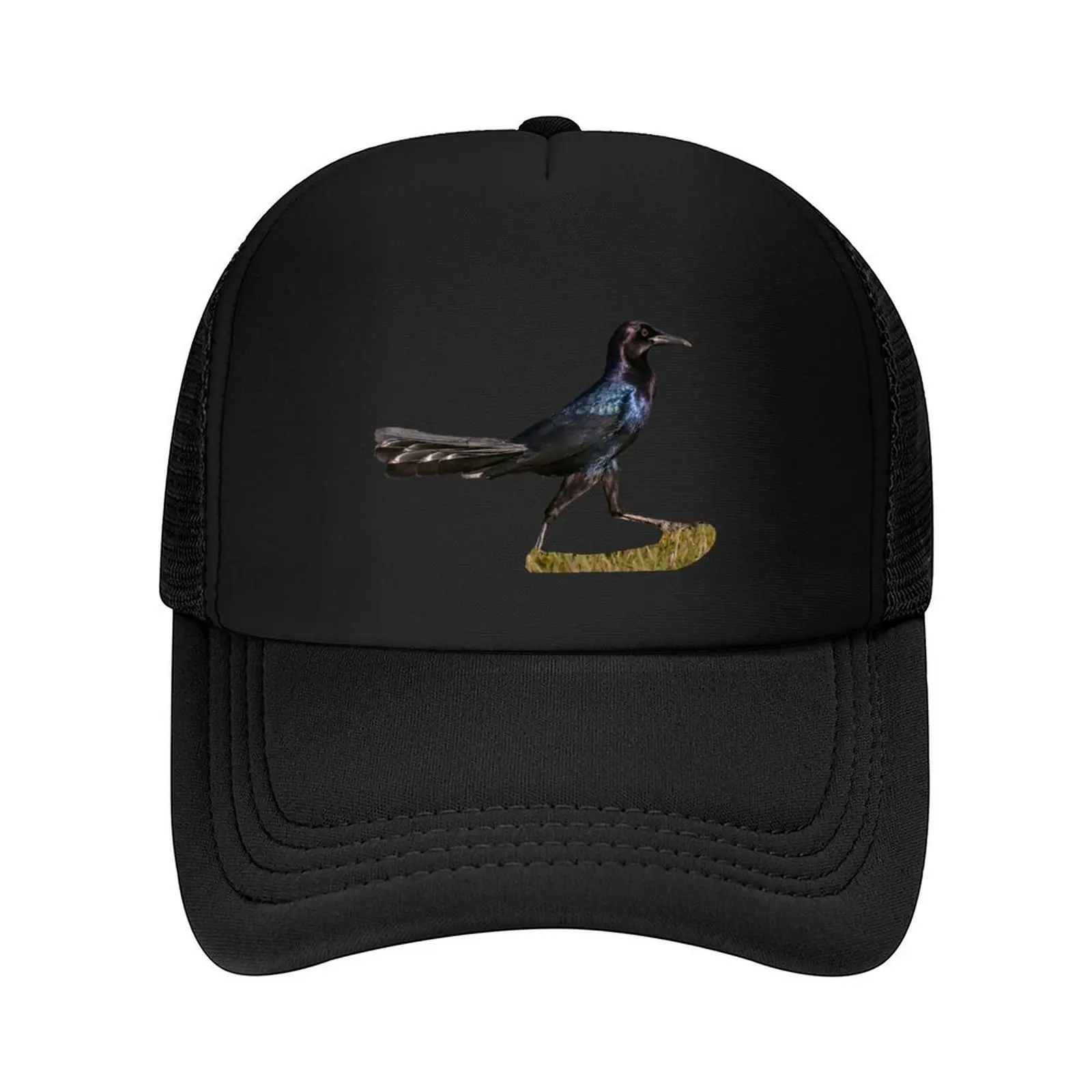 

Boat-tailed Grackle walking Baseball Cap Sports Cap Hat Baseball Cap custom Hat western Hat Women Caps Men's