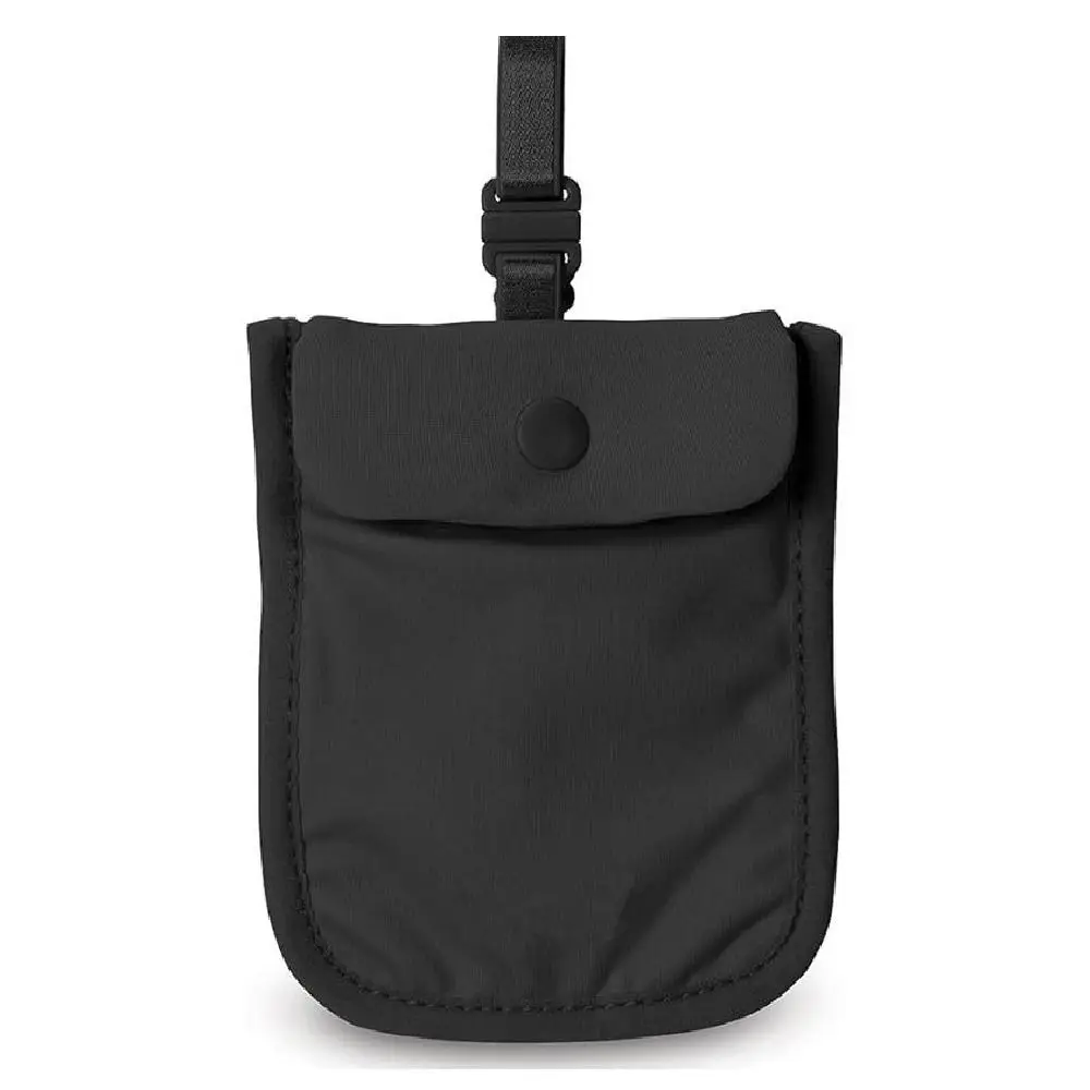 Solid Color Hidden Bra Wallet Anti-theft Safe RFID-Blocking Money Pouch Ultra-thin with Adjustable Elastic Strap