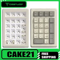 Teamwolf CIY Cake21 Mini Numpad Keyboard Tri Mode Customize Wireless Gaming Mechanical Keyboard Long Battery Life Pc Office Gift