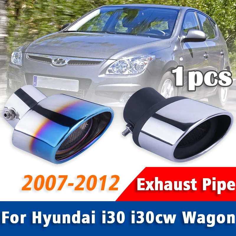 

Глушитель выхлопной трубы для Hyundai I30 I30cw Wagao 2007-2012, глушитель выхлопной трубы из нержавеющей стали, наконечник, задний хвост, аксессуары для г...