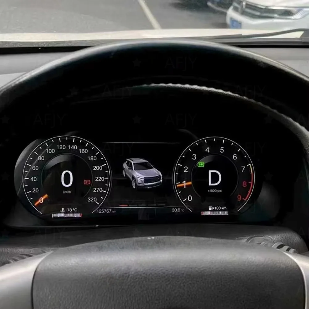 LCD-Instrumententafel für Chevrolet Captiva 2007-2017 Digitales Armaturenbrett Virtuelles Cockpit-Cluster GPS-Tachometer Drehzahlmesser Uhr