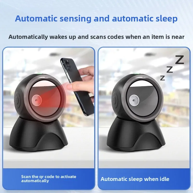 Desktop 1D 2D QR Code Barcode Scanner Platform Reader