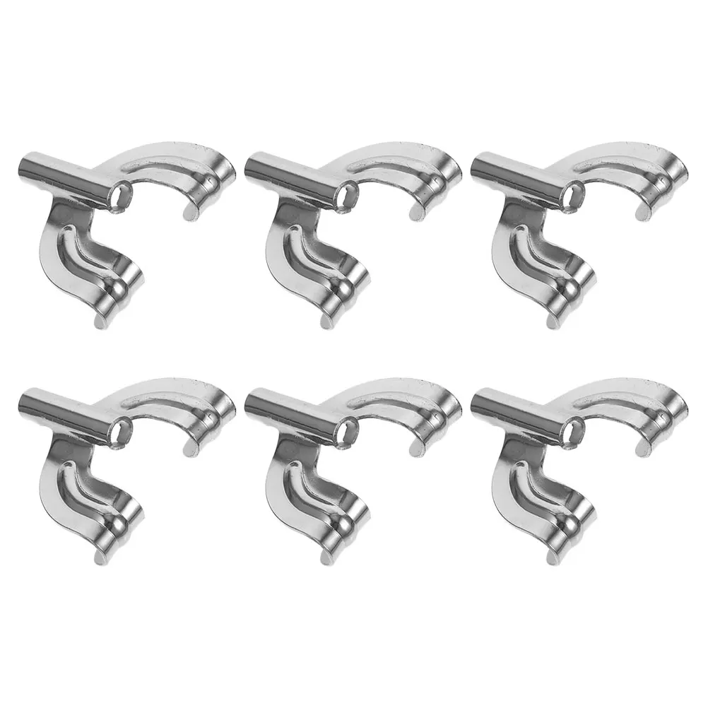 

6pcs Metal Claw Hook Zinc Alloy Durable Replacement For Head Tension Adjustment Lightweight Portable Drum Mount Hook Bass Drum