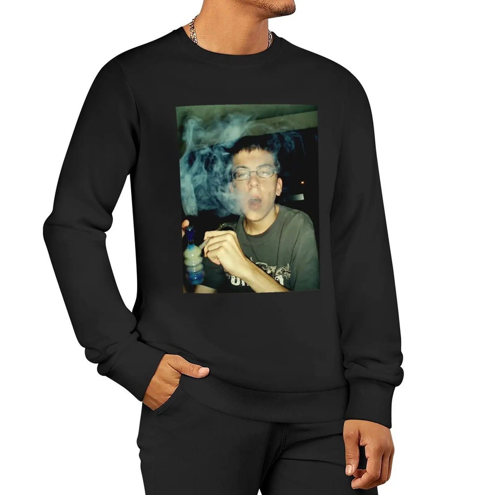 

mclovin smoking weed Sweatshirt mens designer clothes male clothes sweatshirts