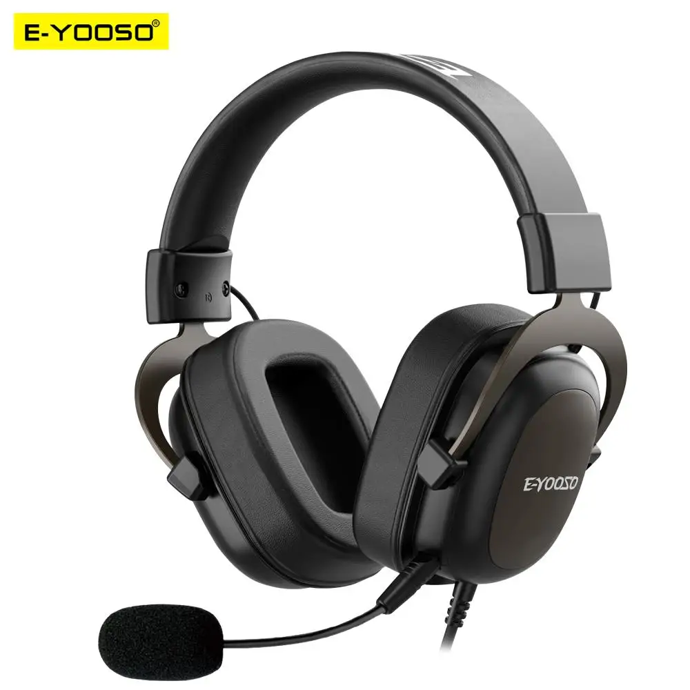 E-YOOSO H2828D Gaming Headphone,3.5mm Surround sound Computer PC Laptop headset Earphones Microphone for PS4 Switch Xbox-one