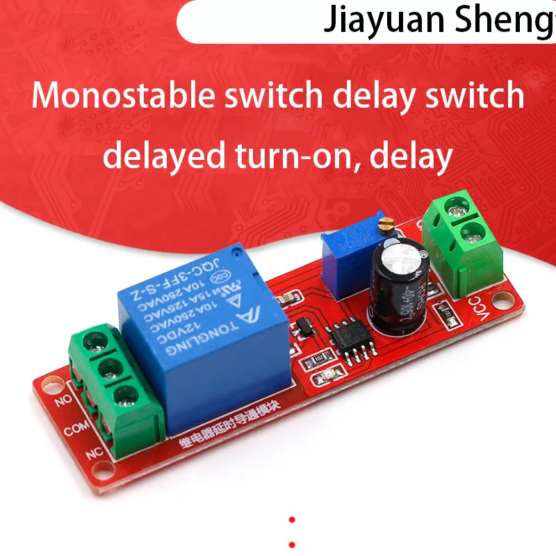 Ne555 Delay Module Monostable Switch Relay Delay On Off Switch 12V Automotive Electrical Time Delay Controller