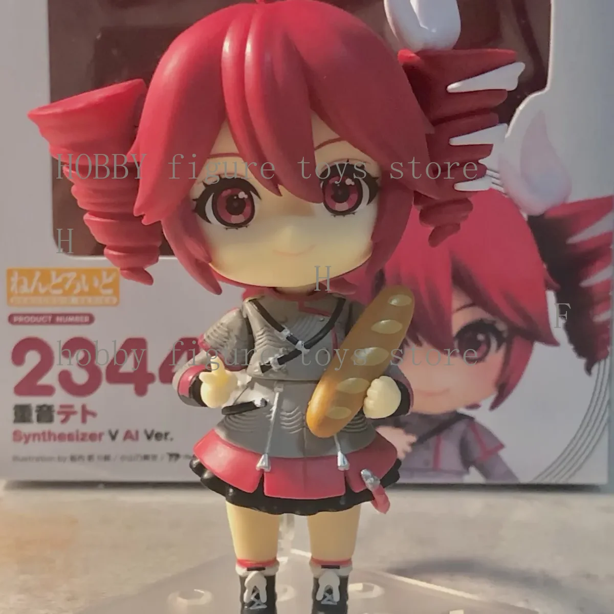 

Nendoroid Model Cute Kasane Teto Cartoon Synthesizer V Ai Kawaii Toys Domestic Model Ornament High Quality Collection Girl Gift