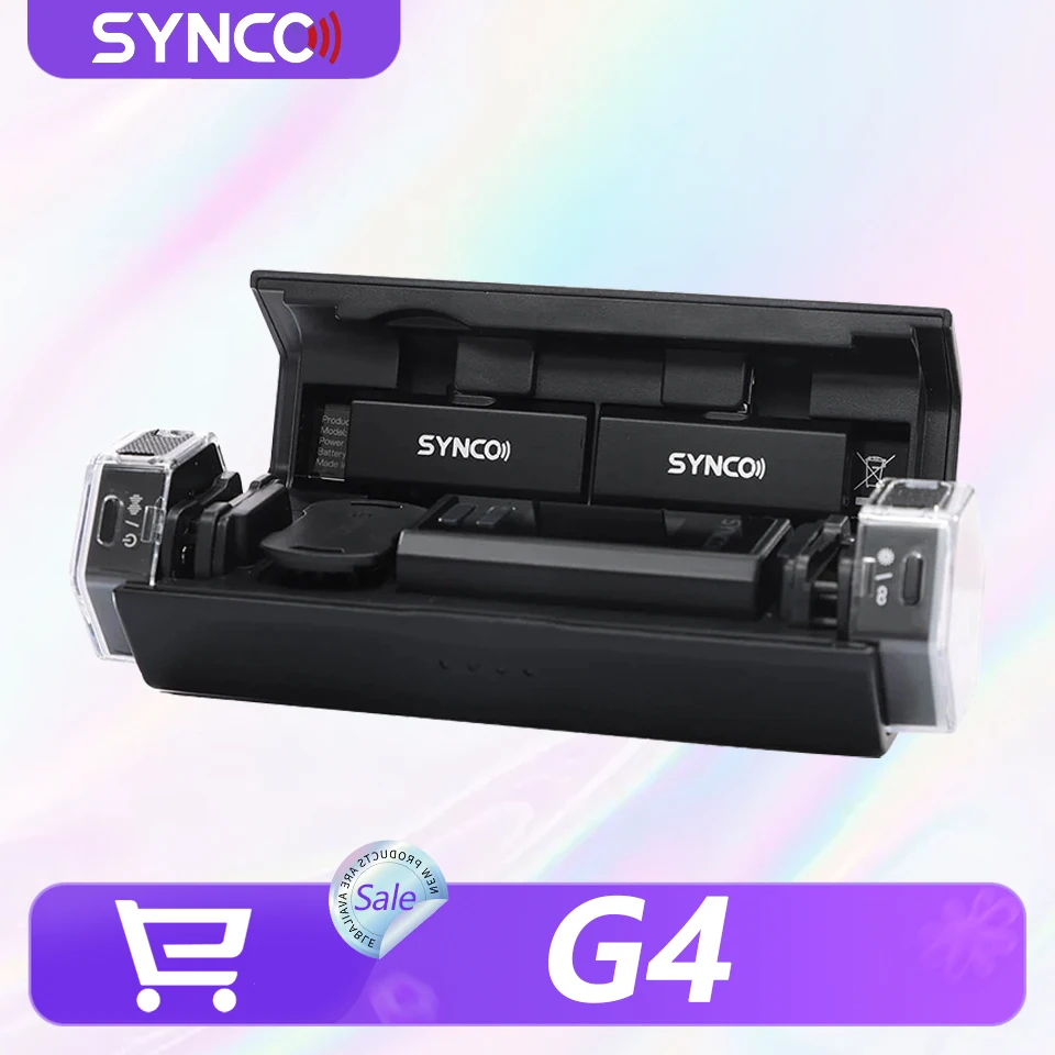 Wireless Podcast Microphone Dual Mic - Synco G4 UHF 듀얼 채널 무선