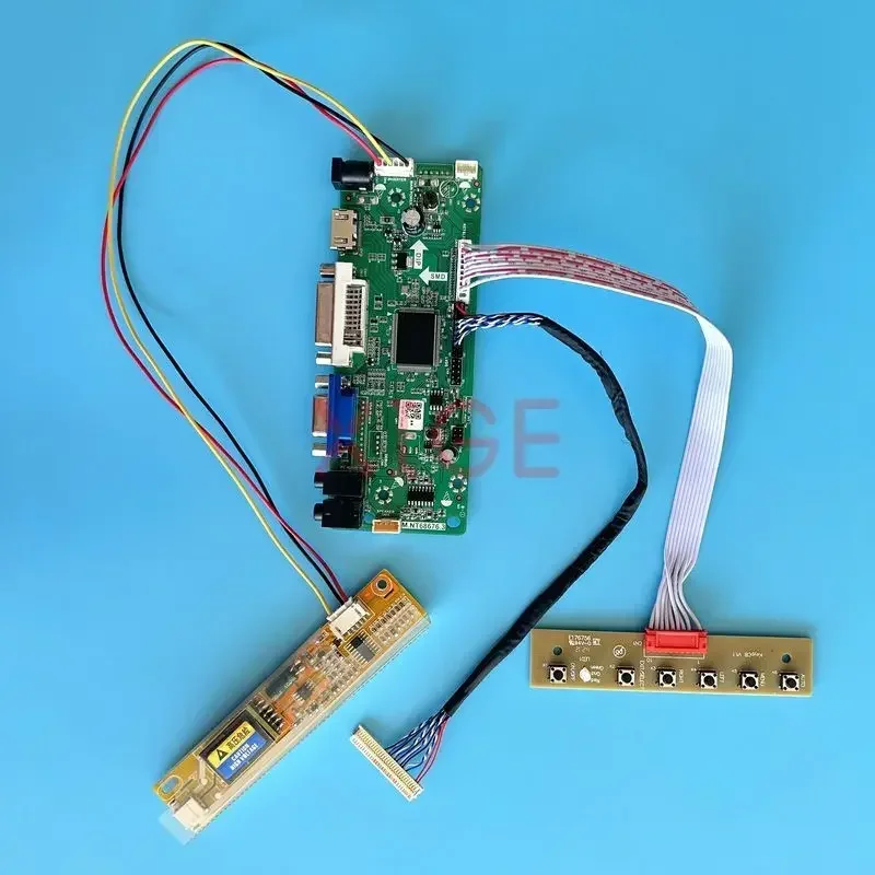 

MNT68676 Driver Controller Board Fit QD15TL04 QD15TL07 QD15TL09 HDMI-Compatible VGA DVI Kit DIY Matrix 30Pin LVDS 1280*800 1CCFL