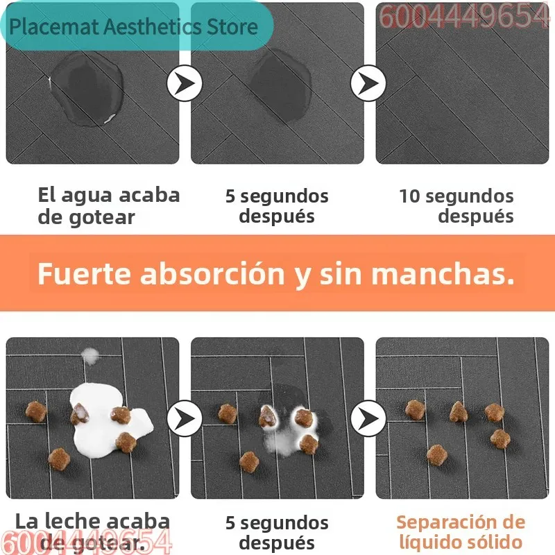 Pet Placemat Dog Food Bowl Mat Drinking Feeding Placemat For Dog Cat Quick Dry Mat Waterproof Pet Bowl Pad Feeder Mats