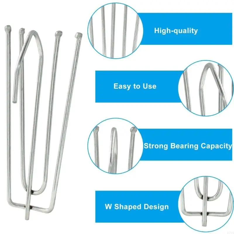 D7YB Drapery Pin Curtain Hooks Drapery Hooks Pin for Drape Pinch Pleat Curtain