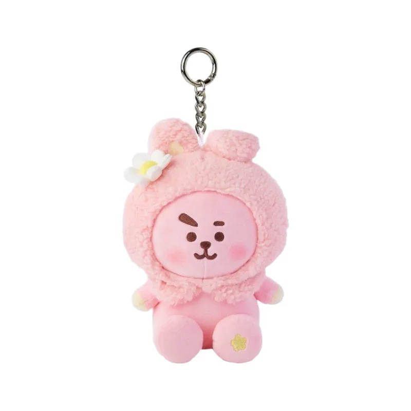 Bt21 Cherry Blossom Series Squirrel Koala Backpack Pendant Cartoon Small Animal Keychain Car Accessories Boy Girls Holiday Gifts