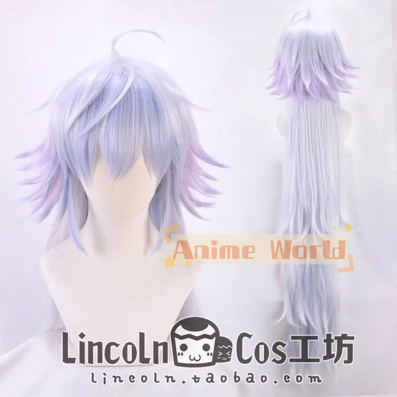 

Парик для косплея Мерлина из аниме Fate, реквизит для Хэллоуина и карнавальных вечеринок, синтетические волосы из термостойкого волокна + шапочка для парика