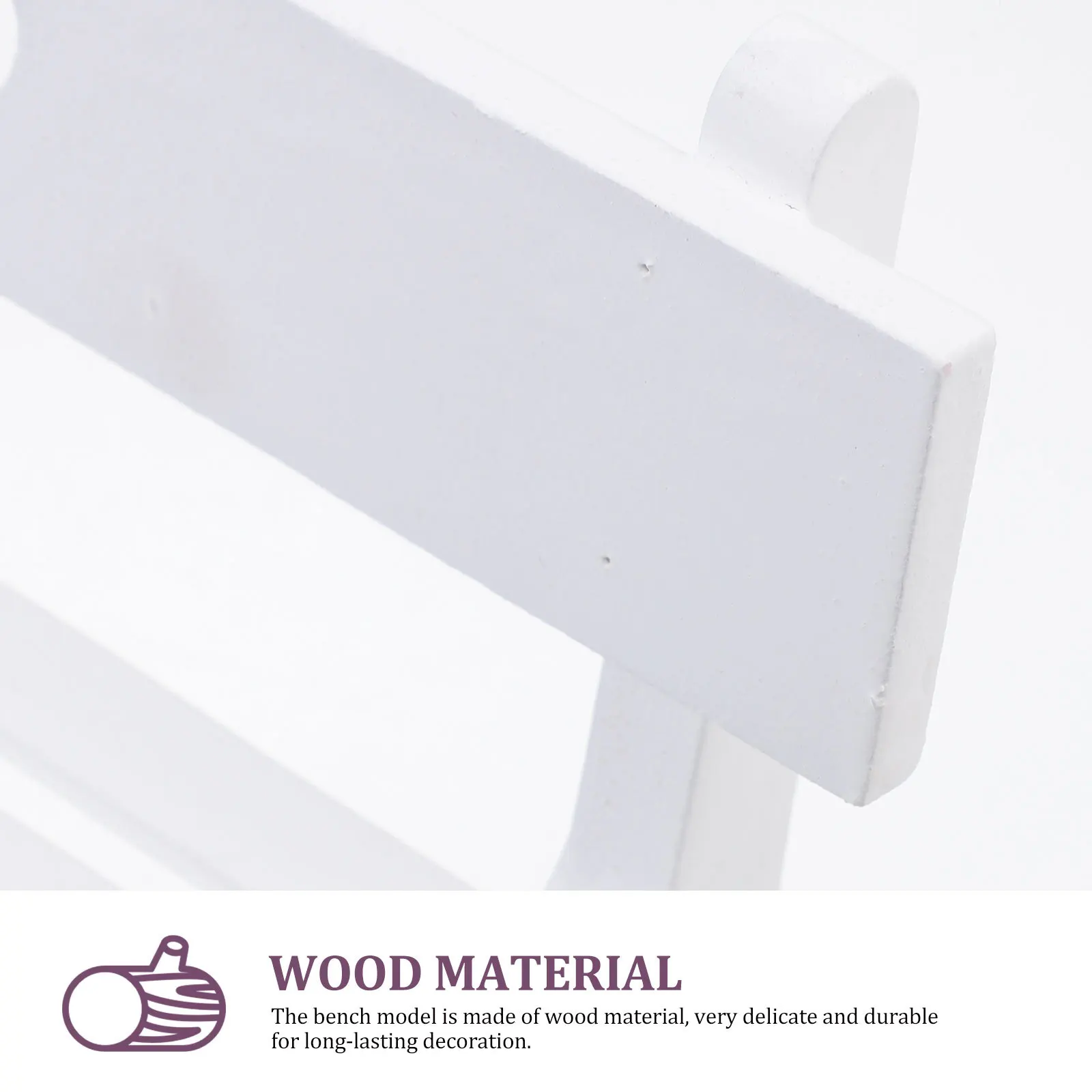 Silla de madera en miniatura, accesorios para el hogar, decoración para casa pequeña, Mini banco, muebles, adorno para el hogar, adorno educativo para casa de juegos