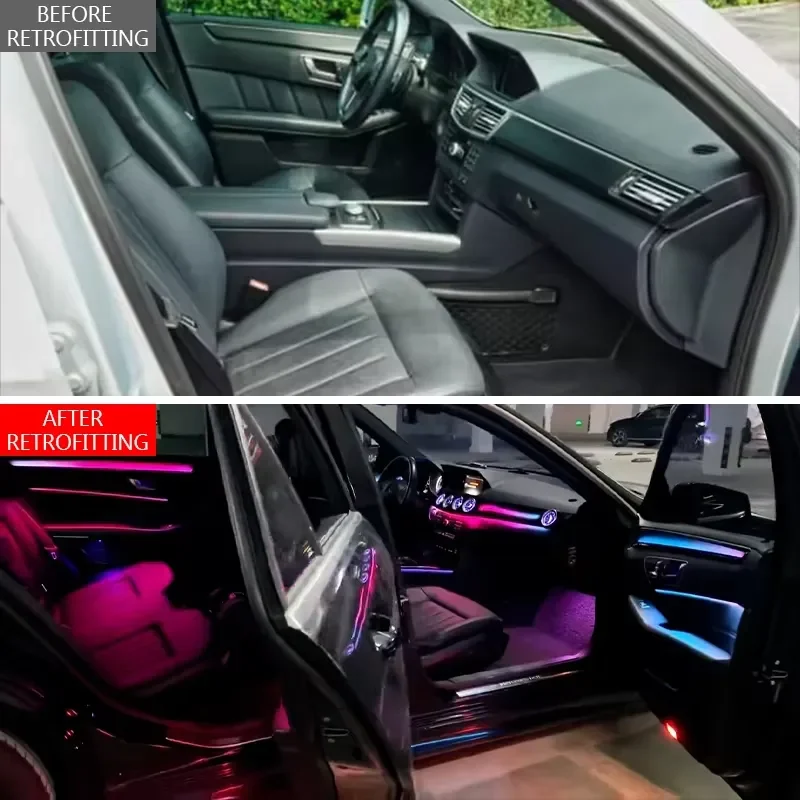 2010-2015 W212 Carbon Fiber Ambient Lighting Car Upgrade New Condition Suitable for E-CLASS