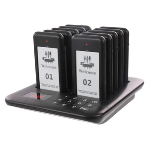Sistem Pager Restoran Nirkabel Pelanggan Tamu Pelayan Antrian Panggilan Paging Pager Pager Buzzer untuk Food Court Cafe Beach Bar 8 sistem bel kuis penjualan terbaik - №
