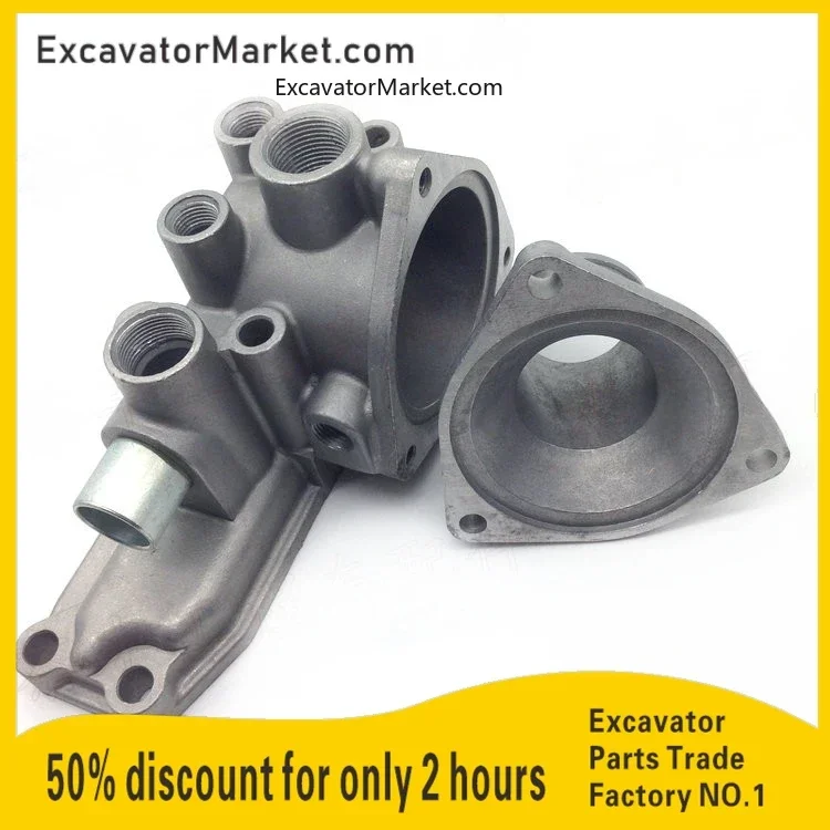 

For HITACHI ZX200 6BD1 Thermostat assembly Engine thermostat base excavator accessories for excavator