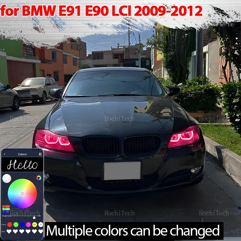 

Light Rings Led Angel Eyes Car Headlight Accessories for BMW 3 series E90 E91 facelift 2009-2012 Halogen headlight