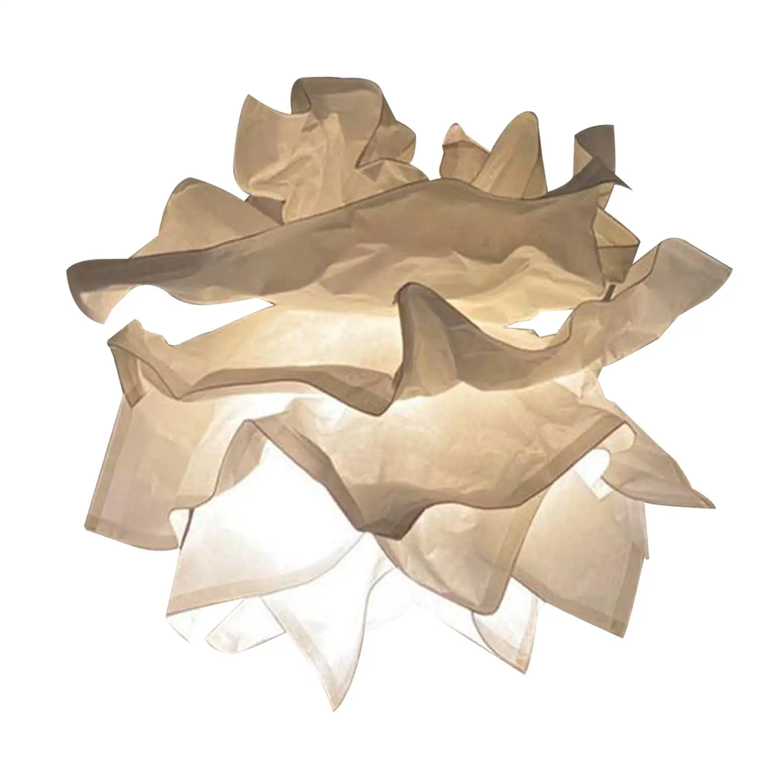 Elegant Paper Lampshade Cloud Shaped Chandelier Shade Creative Lighting Cover for Restaurant Kitchen Island
