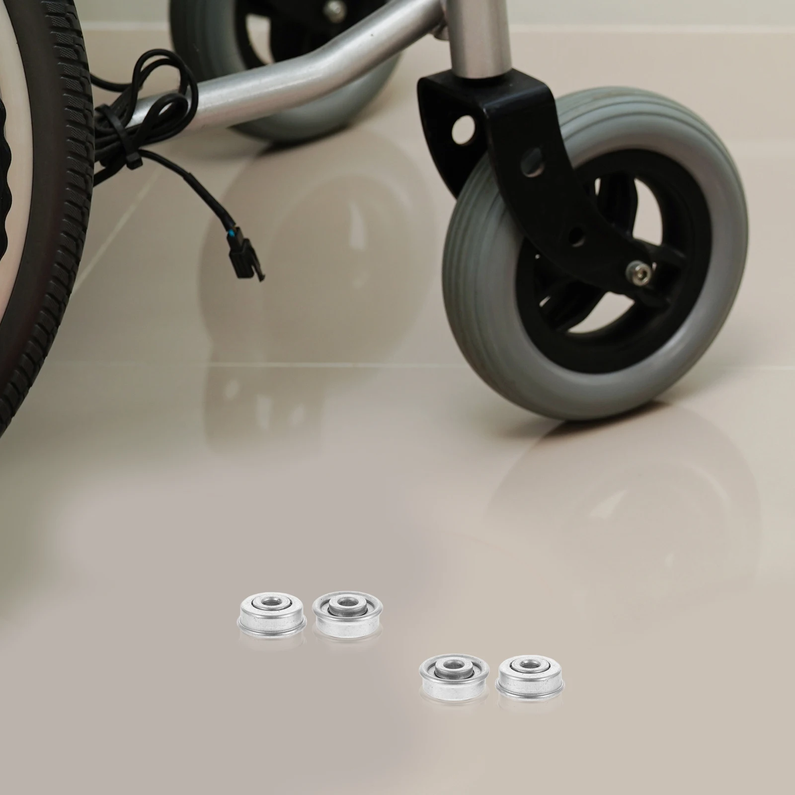 

4 Pcs Bearings 6 5x23x10mm Carbon Steel Fork Stem Ball Bearings Front Wheel Replacement Manual Wheelchair Accessories Wheelchair