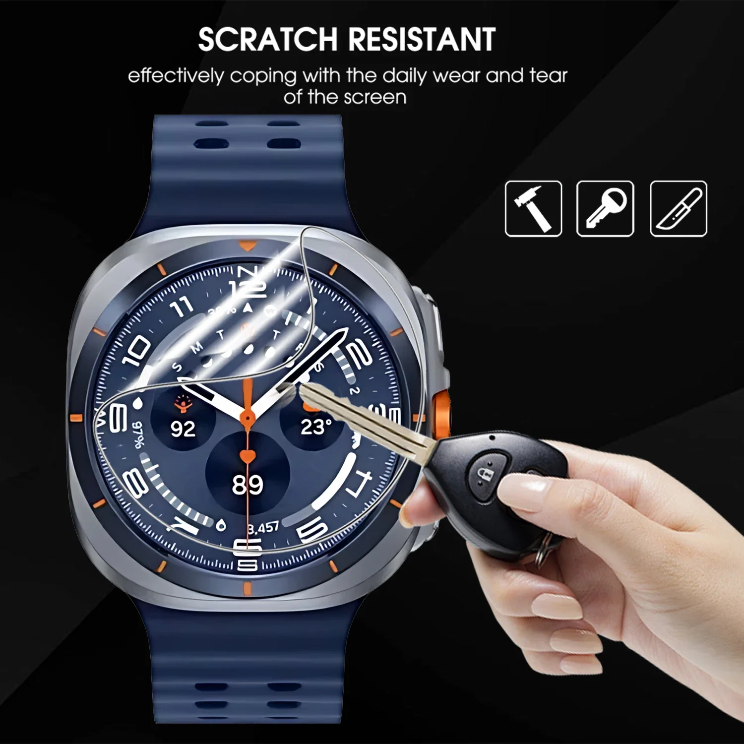 3-30PCS Soft Hydrogel Films For Samsung Galaxy Watch 8 Classic Anti Scratch Screen Protectors For Samsung Watch8 40MM/44MM