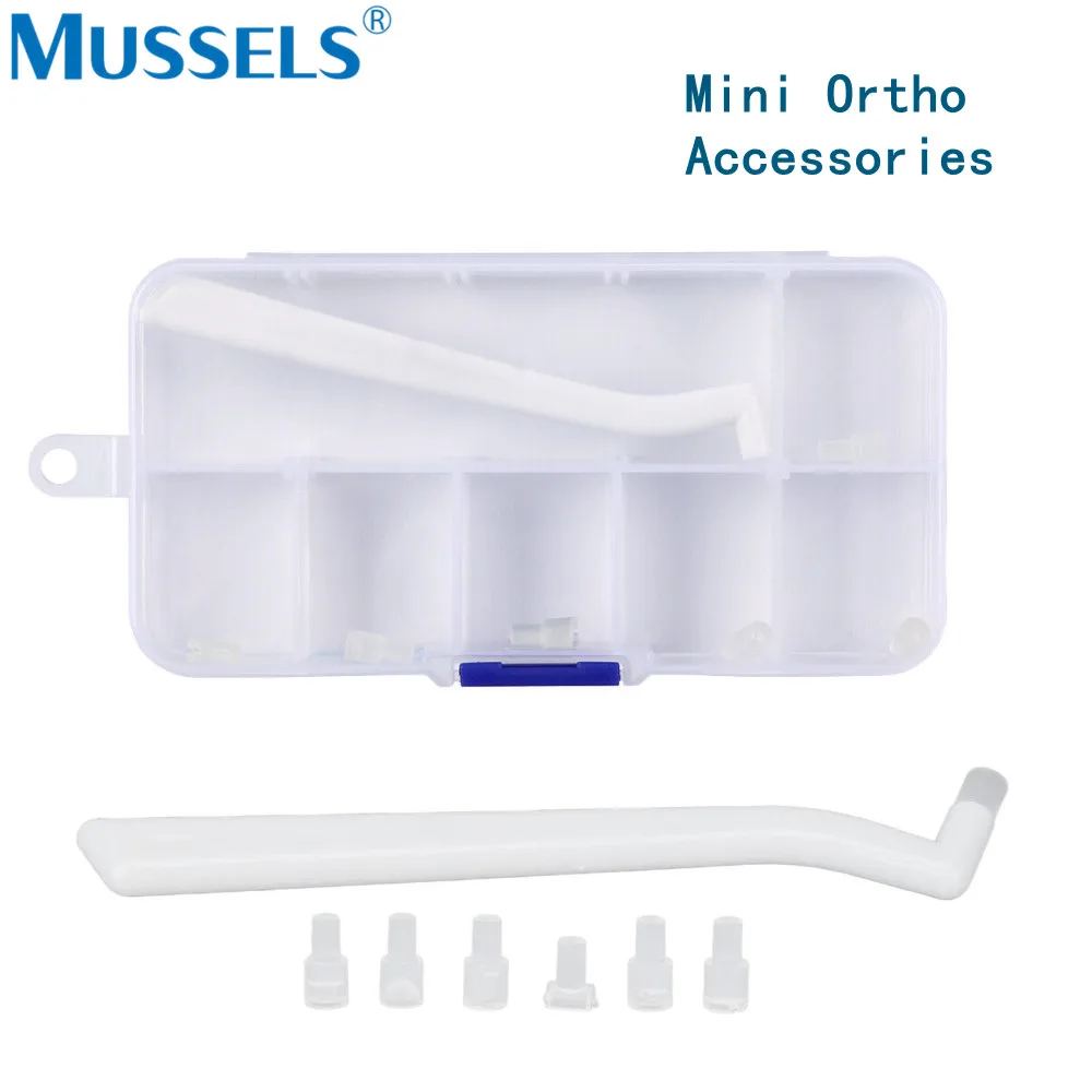 6Pcs/Set Dental Orthodontic Mould Accessories Injection Starter Kit Mini Forming Mold Lingual Button Bite Turbo Dentist Tool